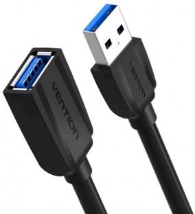 USB კაბელი VENTION VAS-A44-B300 USB2.0 3M Black